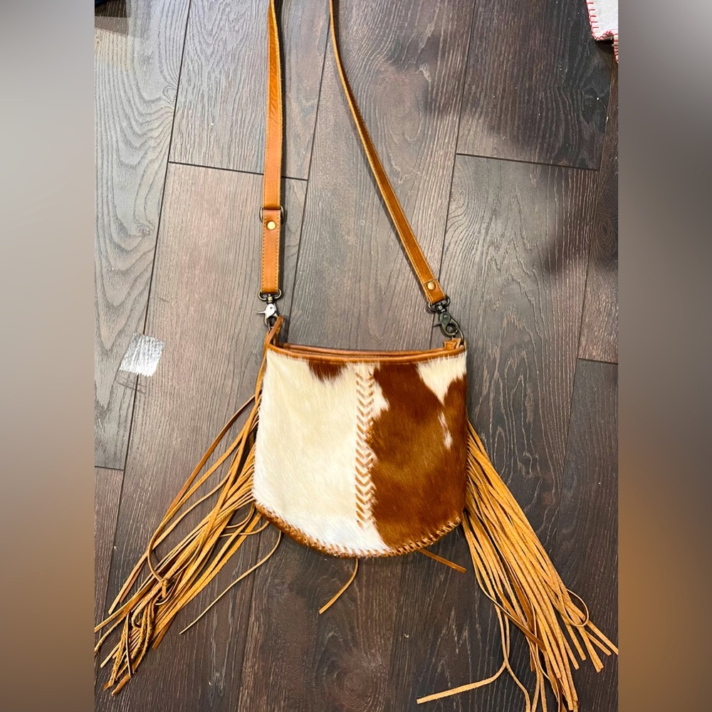 Cowhide purse